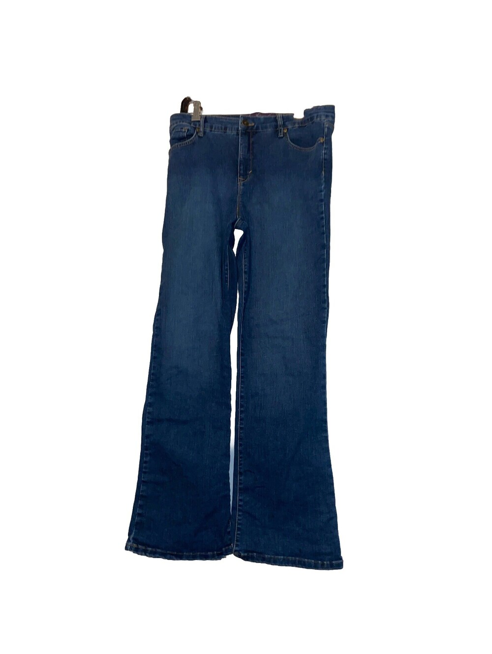 Gloria Vanderbilt Womens Jeans Blue Size 12 High Rise straight Denim.